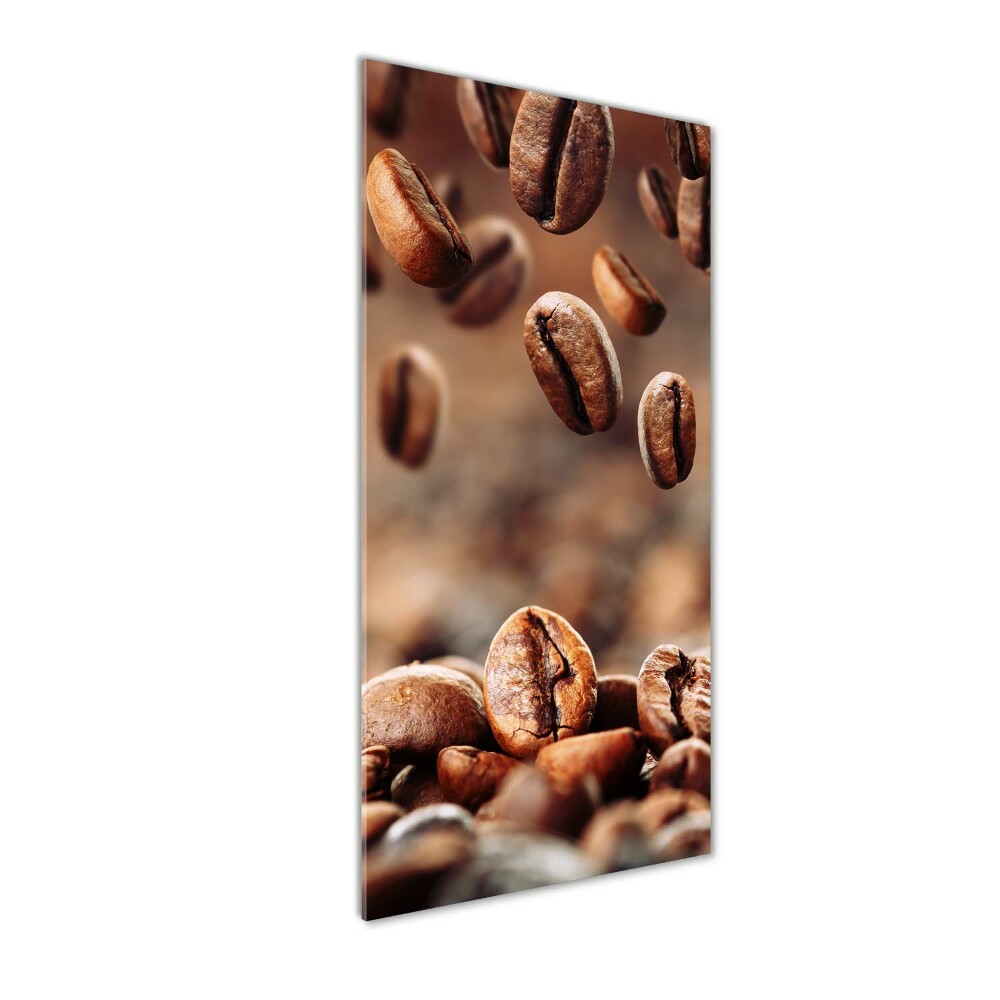 Tableau verre acrylique Grains de café aromatiques