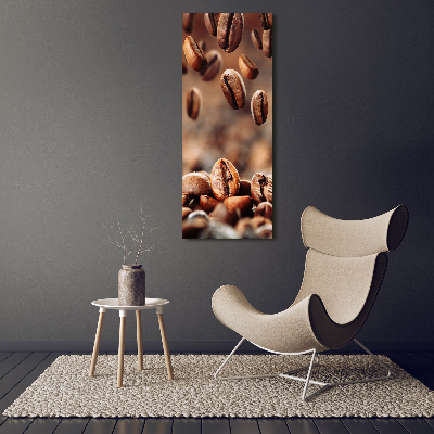 Tableau verre acrylique Grains de café aromatiques