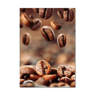 Tableau verre acrylique Grains de café aromatiques