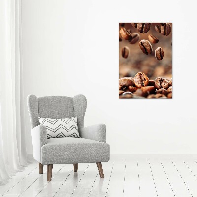 Tableau verre acrylique Grains de café aromatiques