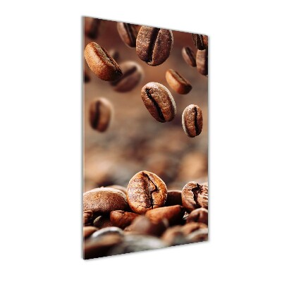 Tableau verre acrylique Grains de café aromatiques