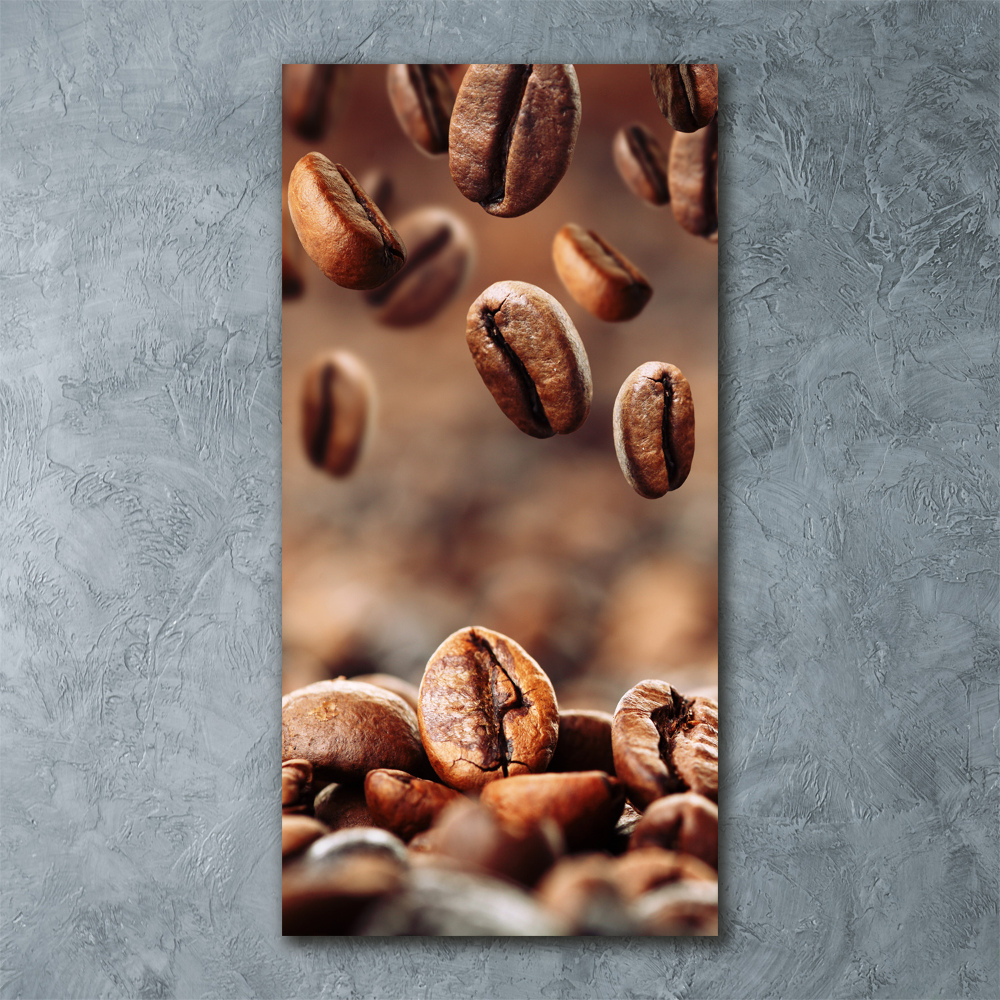 Tableau verre acrylique Grains de café aromatiques