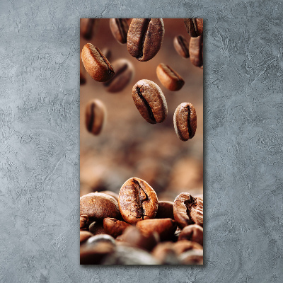 Tableau verre acrylique Grains de café aromatiques