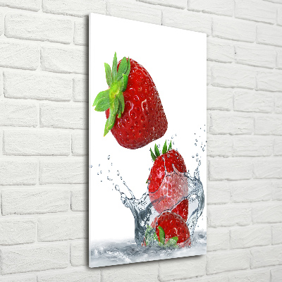 Tableau en acrylique Fraises