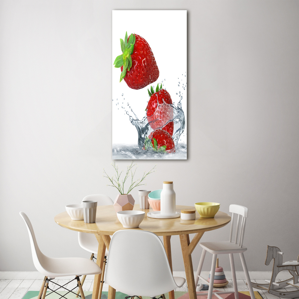 Tableau en acrylique Fraises