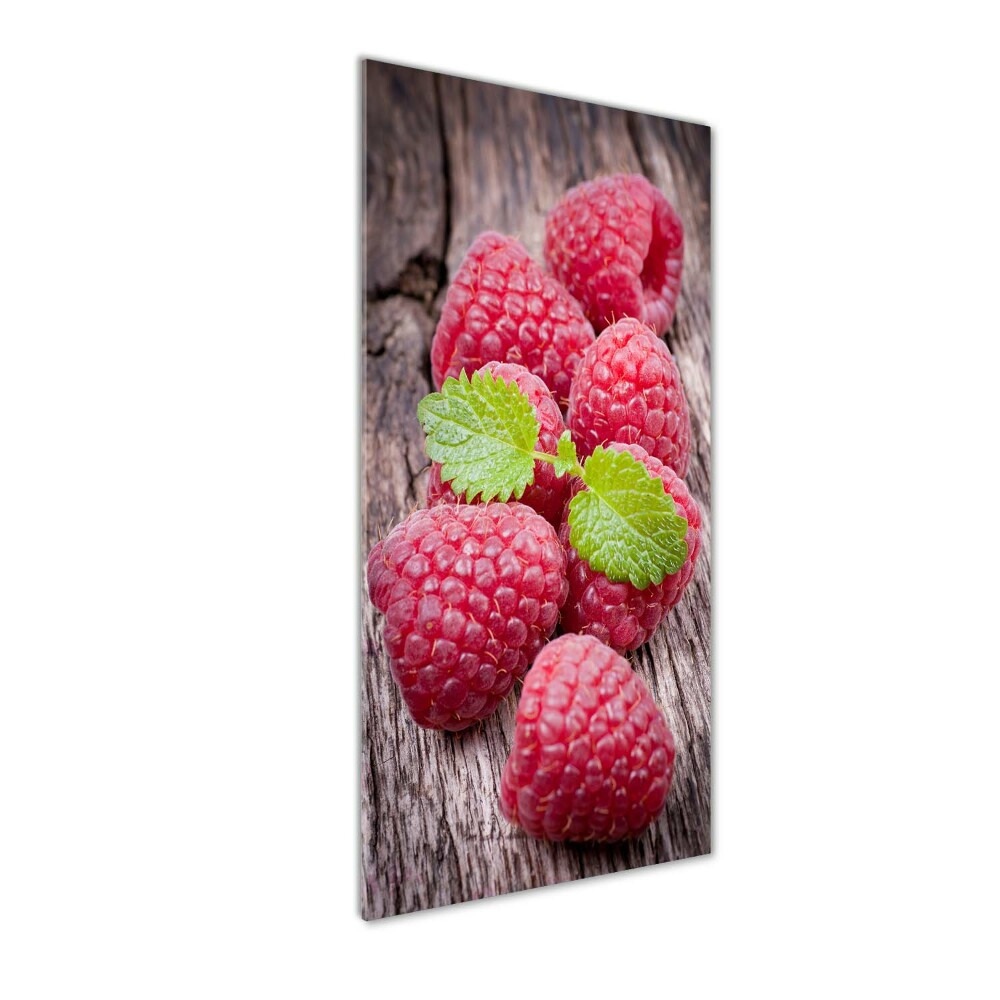 Tableau verre acrylique Les framboises