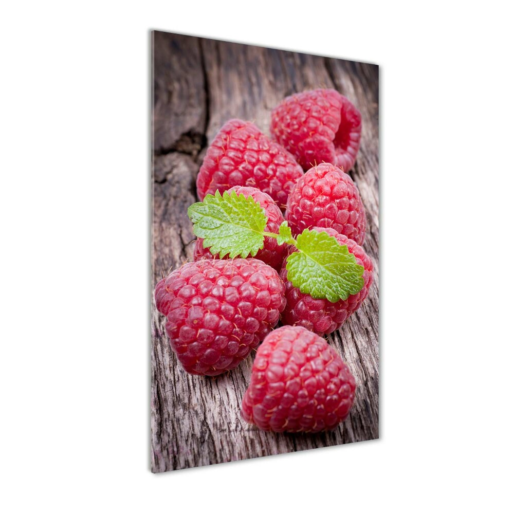 Tableau verre acrylique Les framboises