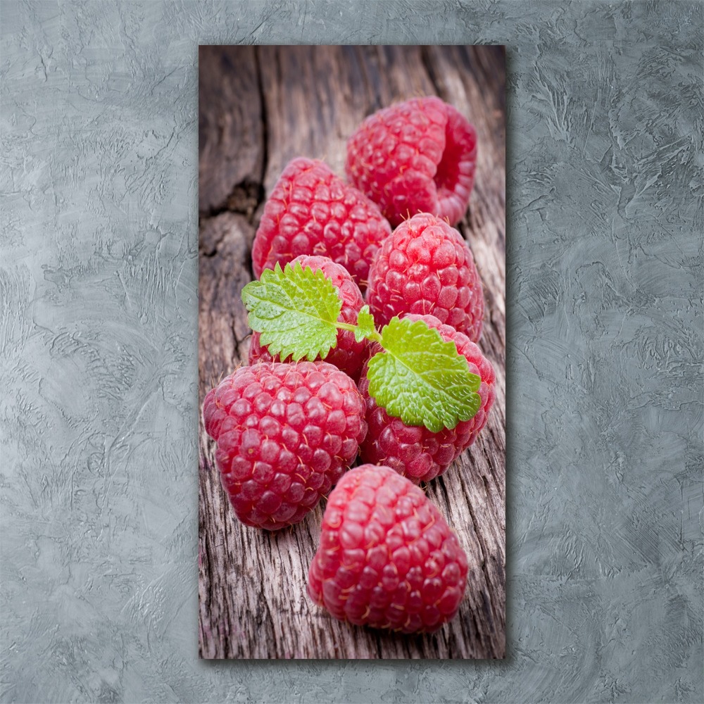 Tableau verre acrylique Les framboises