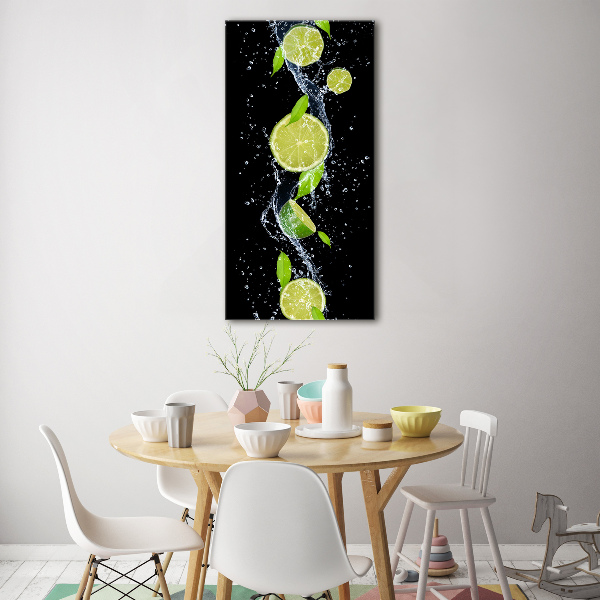 Tableau acrylique Citrons verts