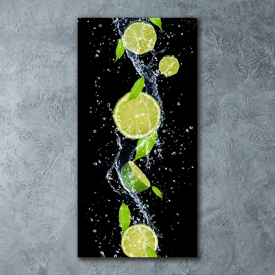 Tableau acrylique Citrons verts