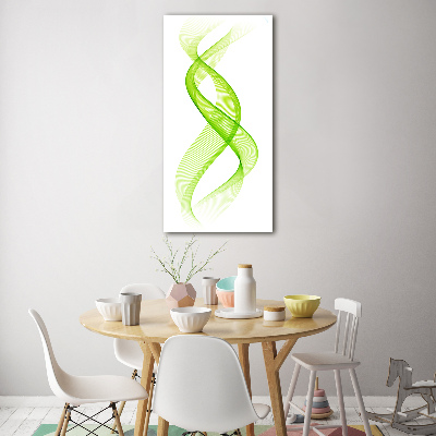 Tableau sur verre acrylique Vagues colorées