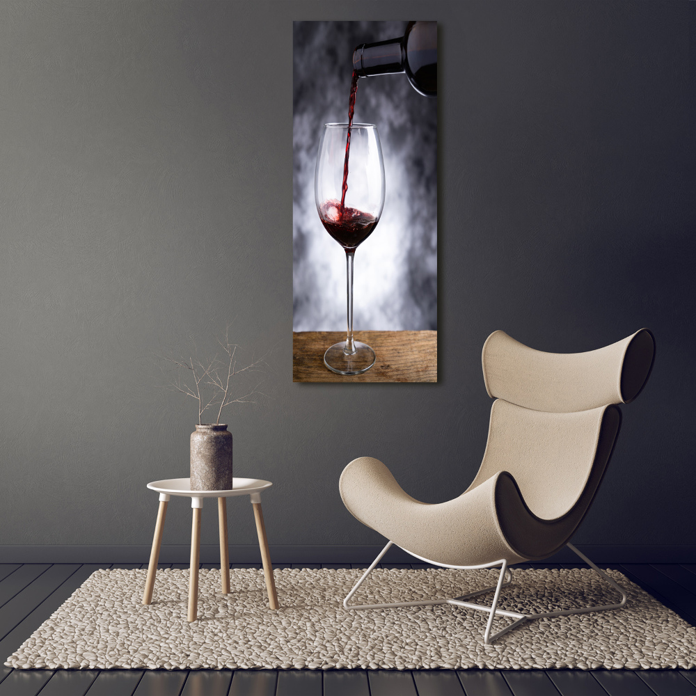 Tableau acrylique Vin rouge