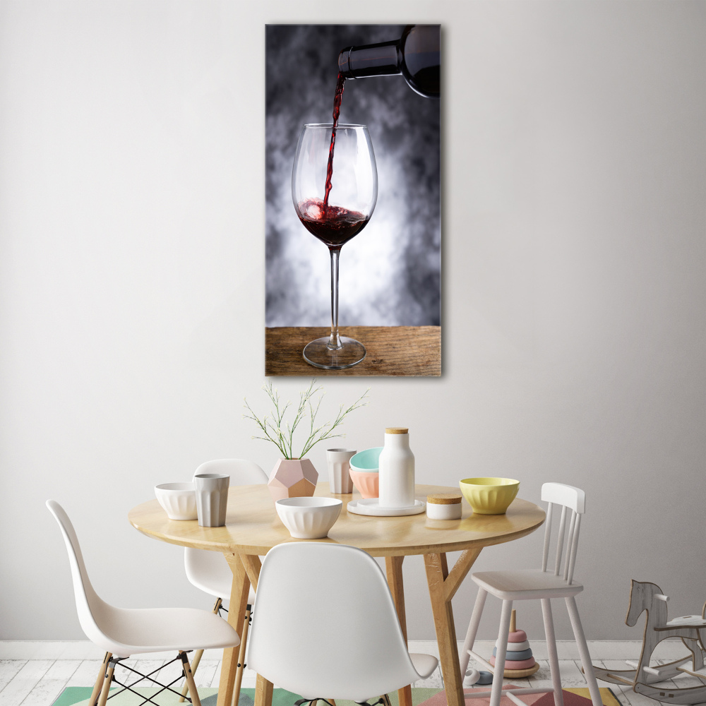 Tableau acrylique Vin rouge