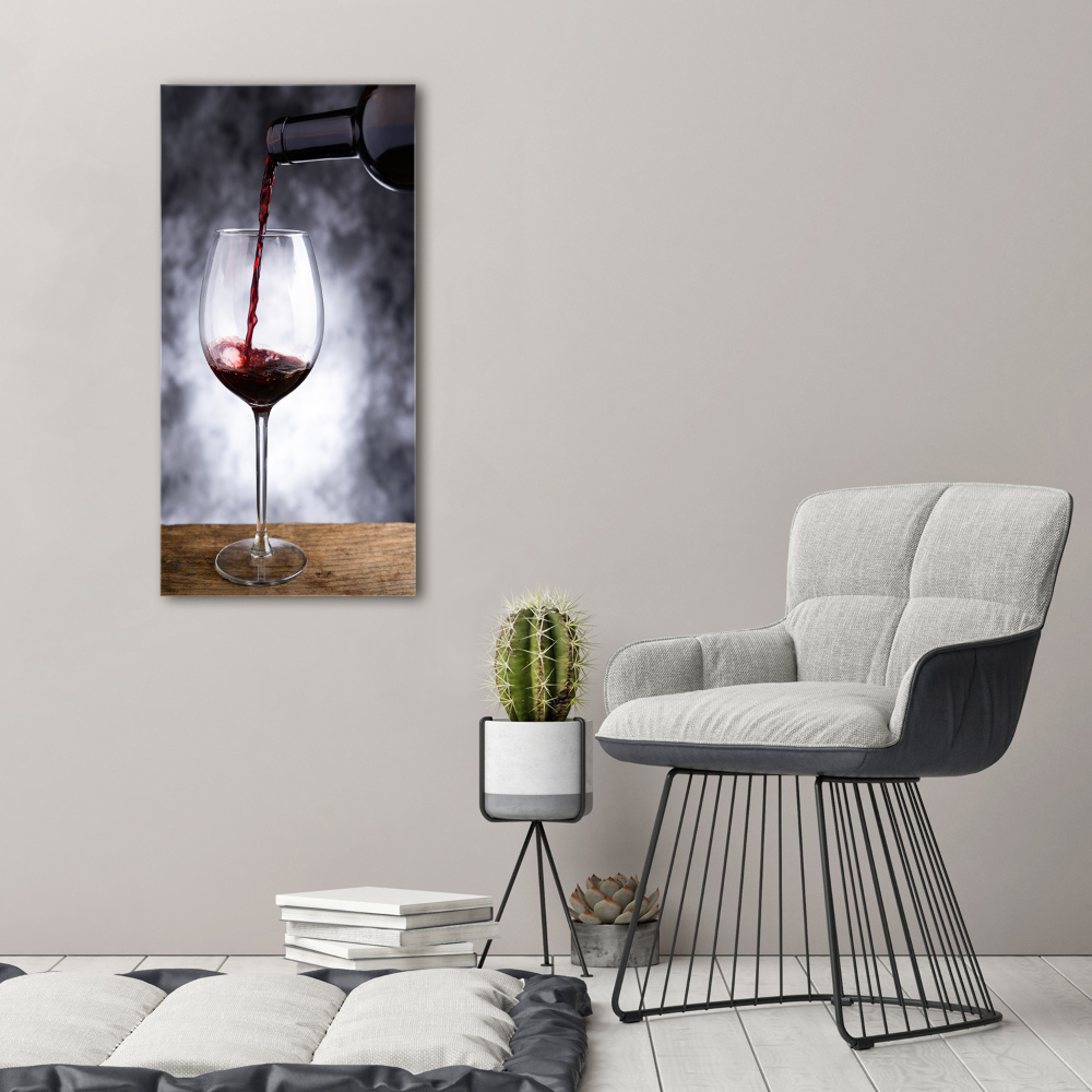 Tableau acrylique Vin rouge