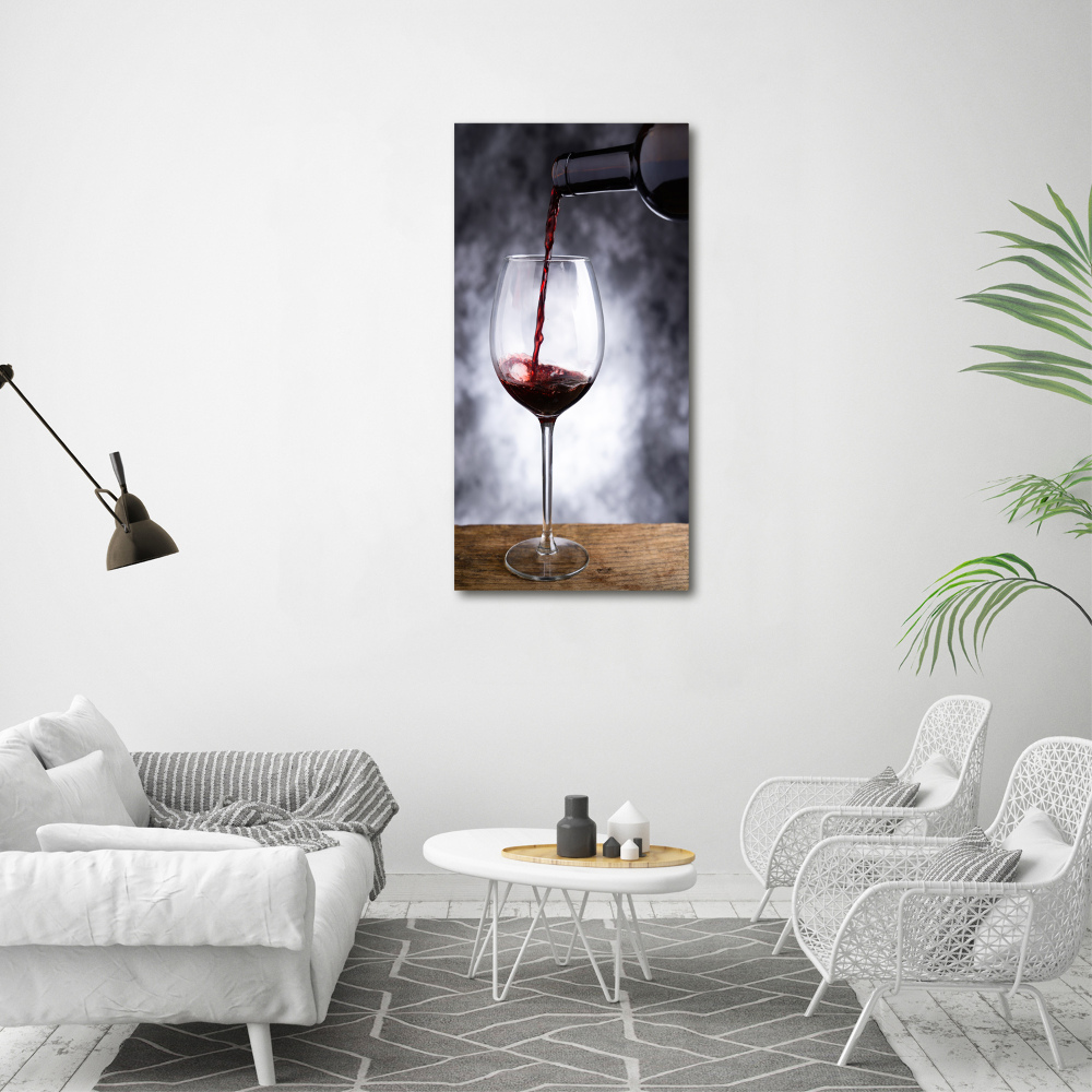 Tableau acrylique Vin rouge