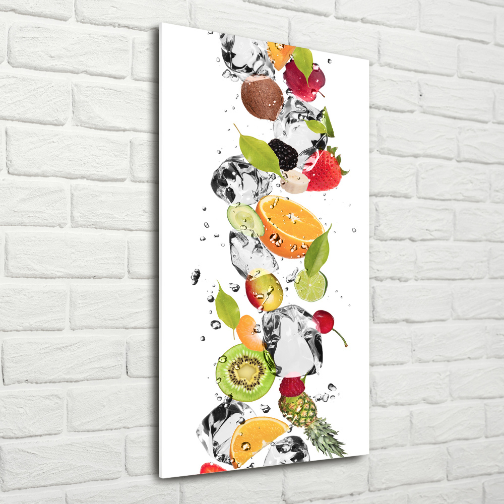 Acrylique tableau Fruits et eau