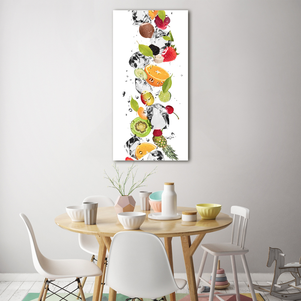 Acrylique tableau Fruits et eau