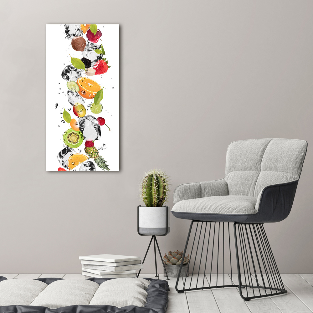 Acrylique tableau Fruits et eau