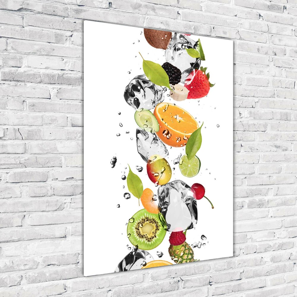 Acrylique tableau Fruits et eau