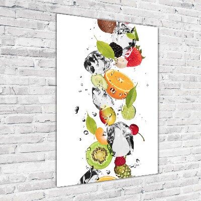 Acrylique tableau Fruits et eau