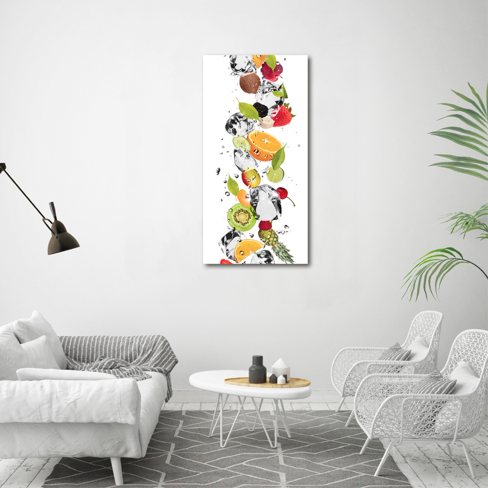 Acrylique tableau Fruits et eau