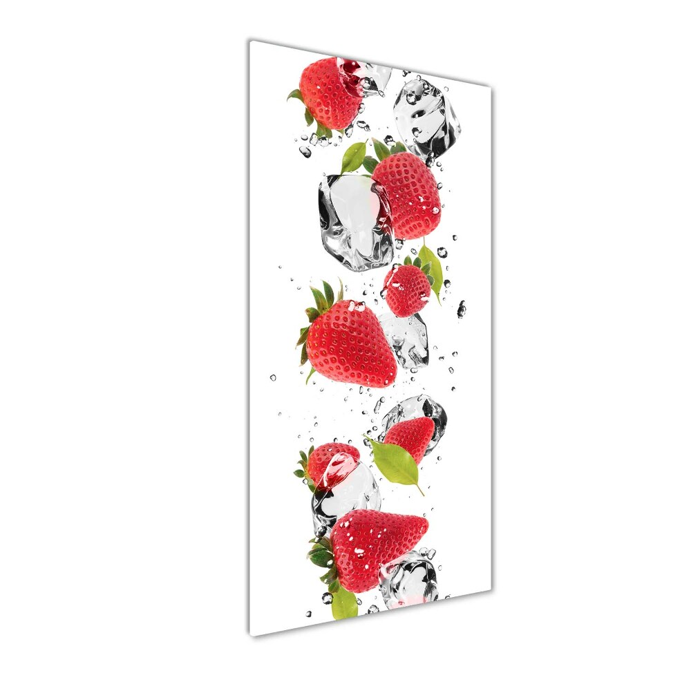 Tableau verre acrylique Fraises