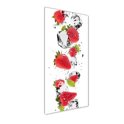 Tableau verre acrylique Fraises