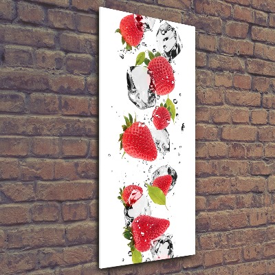 Tableau verre acrylique Fraises