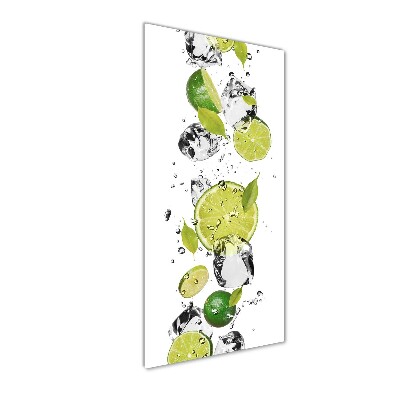 Acrylique tableau Citron vert et eau