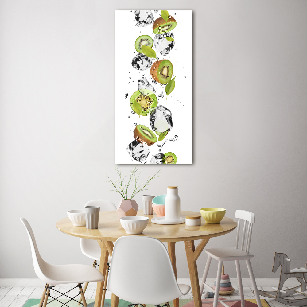 Tableau acrylique Kiwi et eau