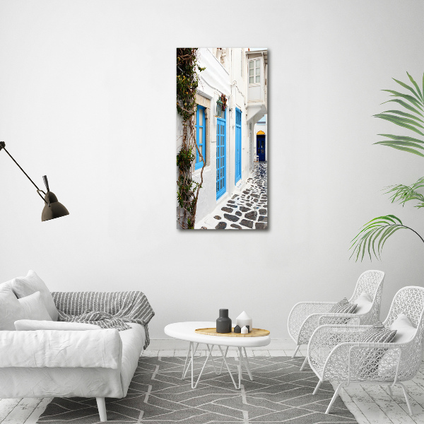 Acrylique tableau Rues grecques