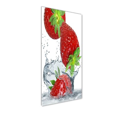 Tableau sur verre acrylique Fraises