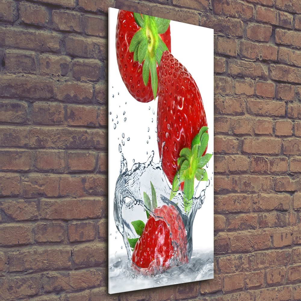 Tableau sur verre acrylique Fraises