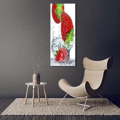 Tableau sur verre acrylique Fraises