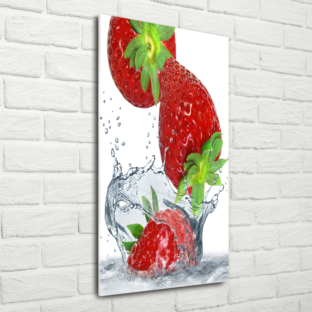 Tableau sur verre acrylique Fraises