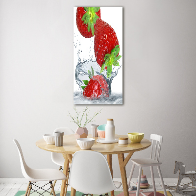 Tableau sur verre acrylique Fraises