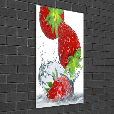 Tableau sur verre acrylique Fraises