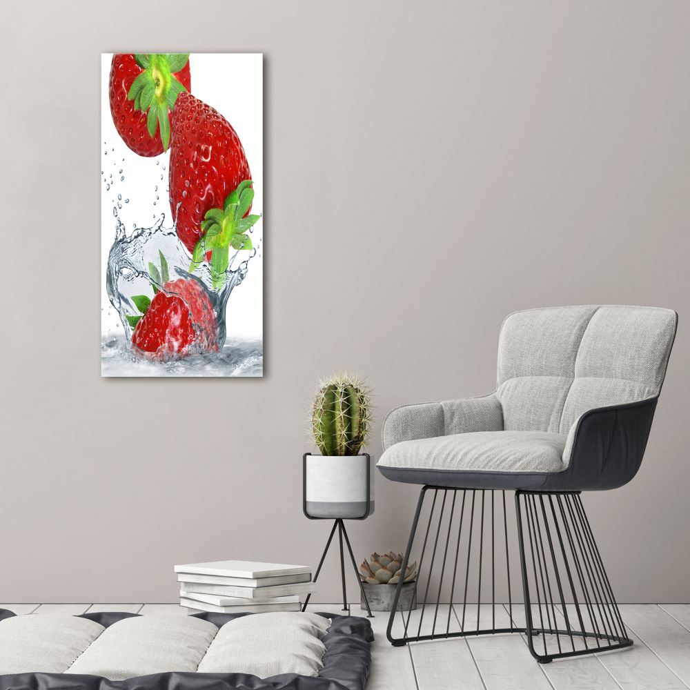 Tableau sur verre acrylique Fraises