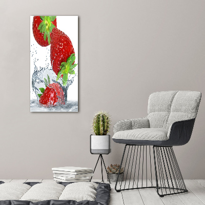 Tableau sur verre acrylique Fraises