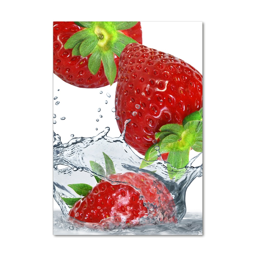 Tableau sur verre acrylique Fraises