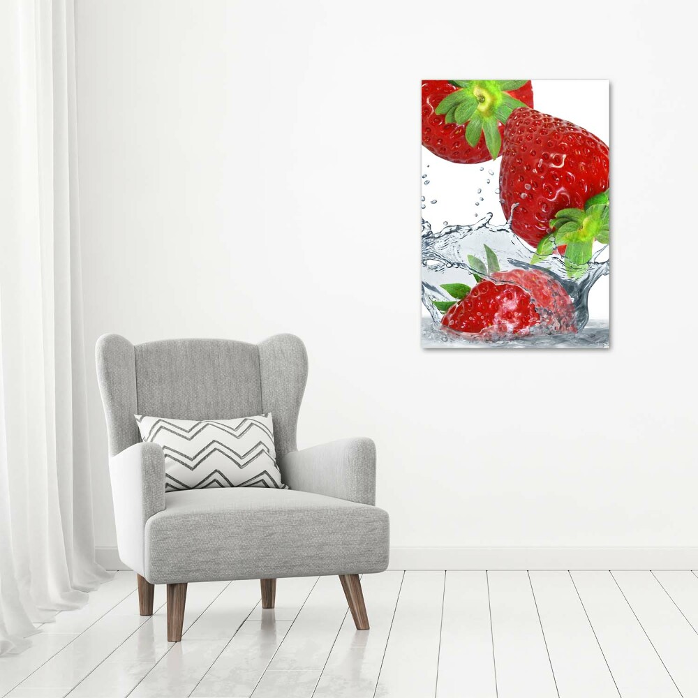 Tableau sur verre acrylique Fraises