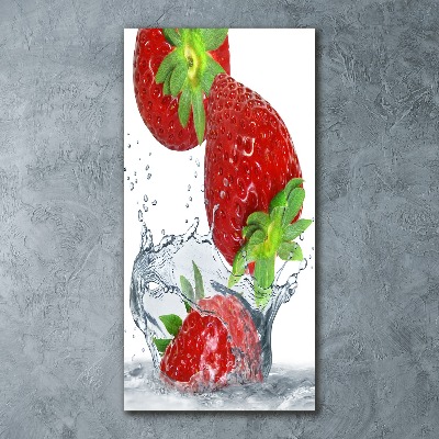 Tableau sur verre acrylique Fraises