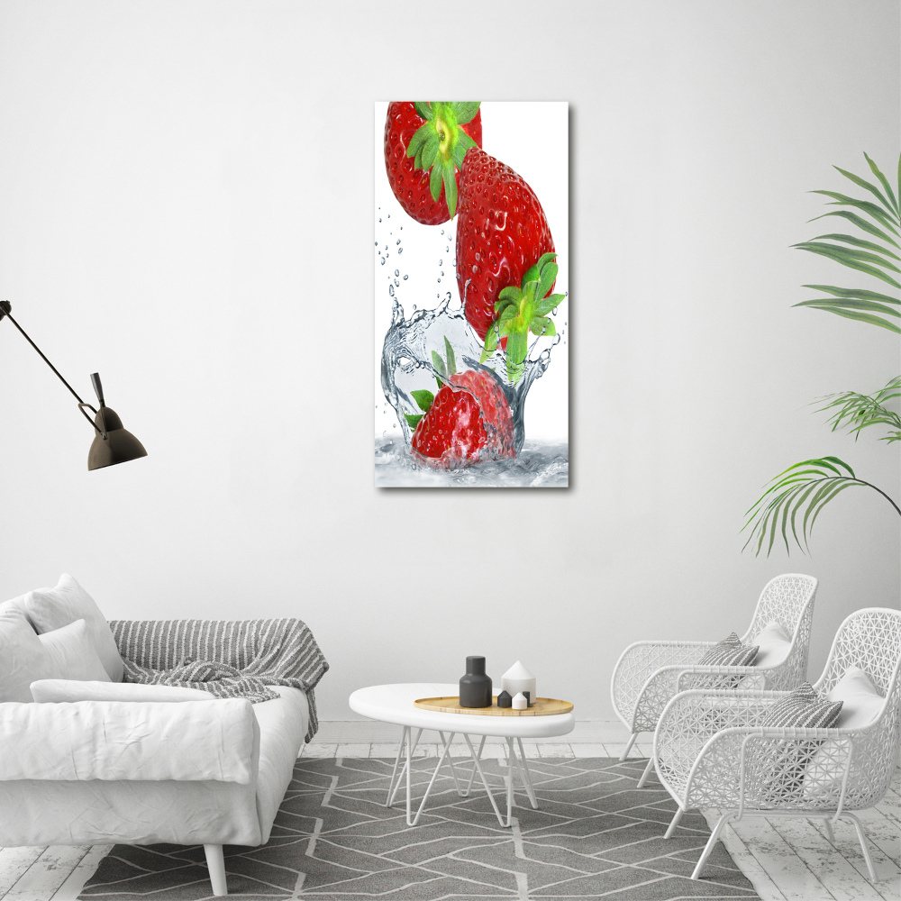 Tableau sur verre acrylique Fraises