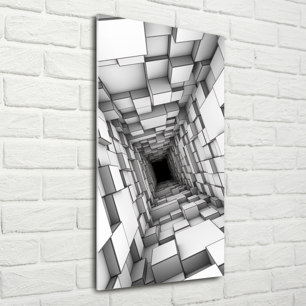 Tableau acrylique Tunnel de cubes