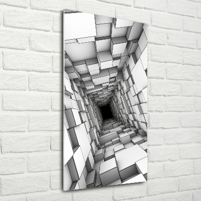 Tableau acrylique Tunnel de cubes