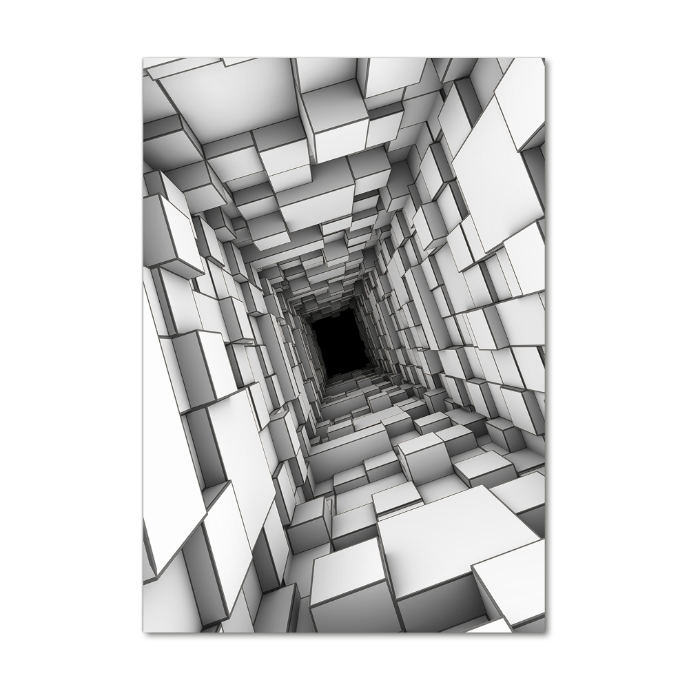 Tableau acrylique Tunnel de cubes