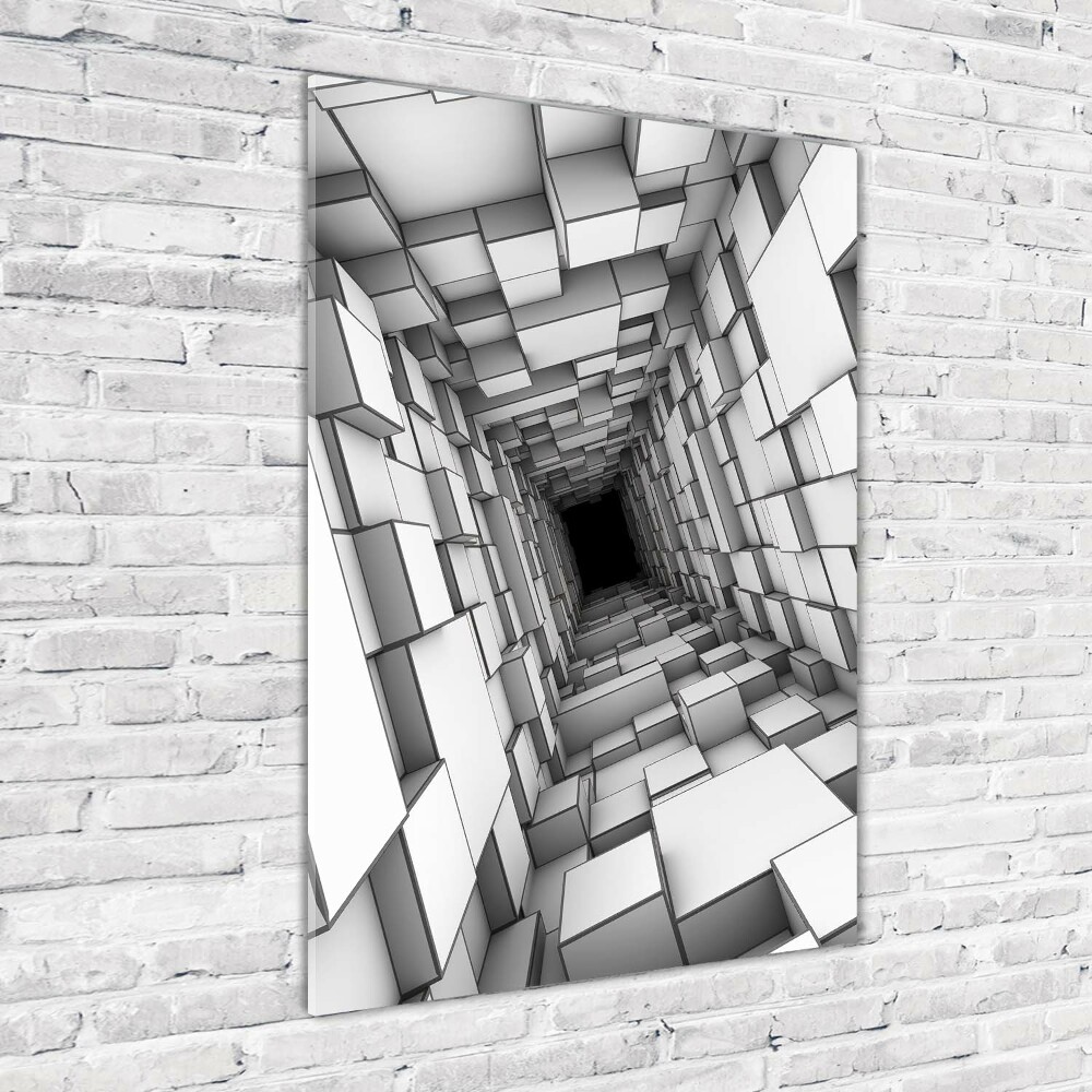 Tableau acrylique Tunnel de cubes