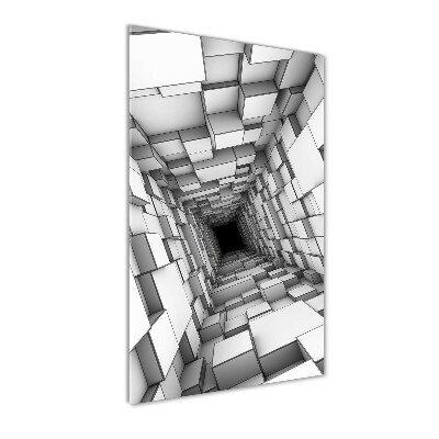 Tableau acrylique Tunnel de cubes