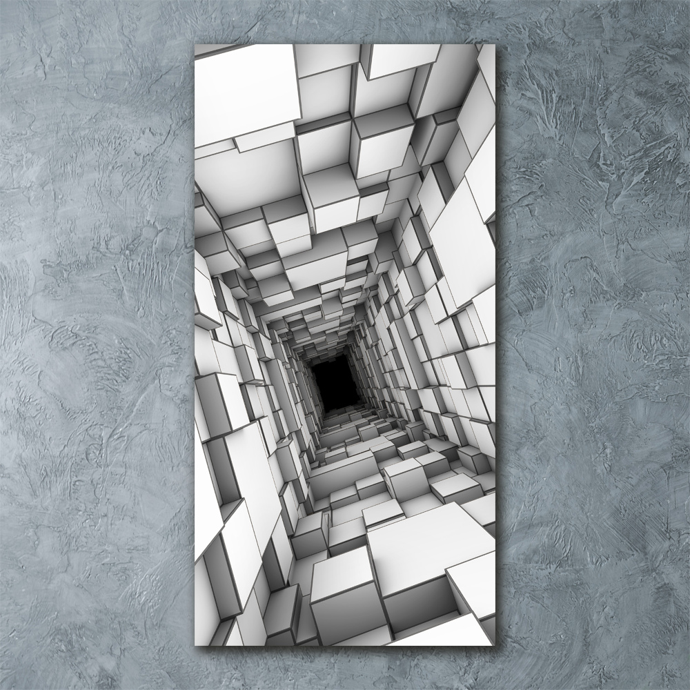 Tableau acrylique Tunnel de cubes