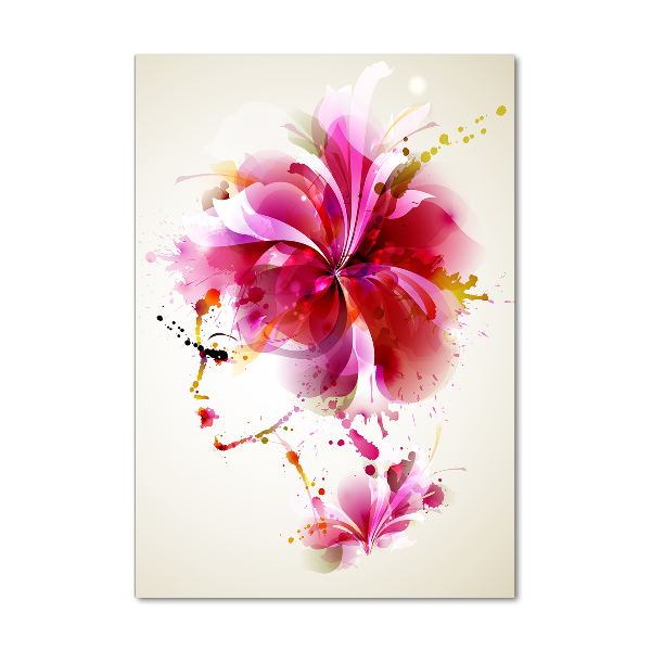 Acrylique tableau La femme abstraite